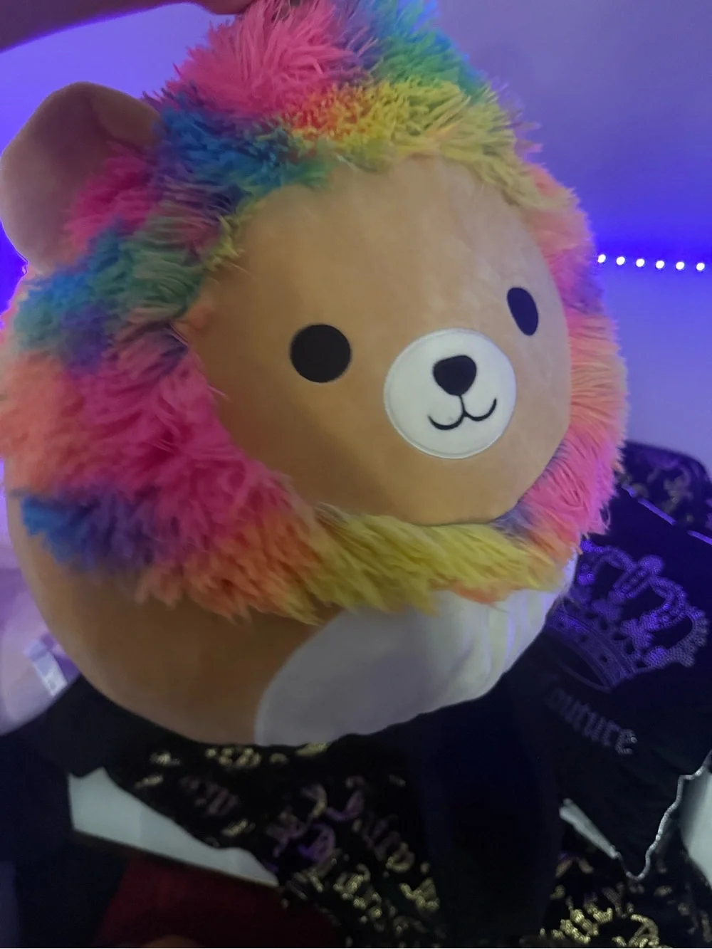 Squishmallows Rainbow Mane Lion Plush Pillow - Multicolor Fur